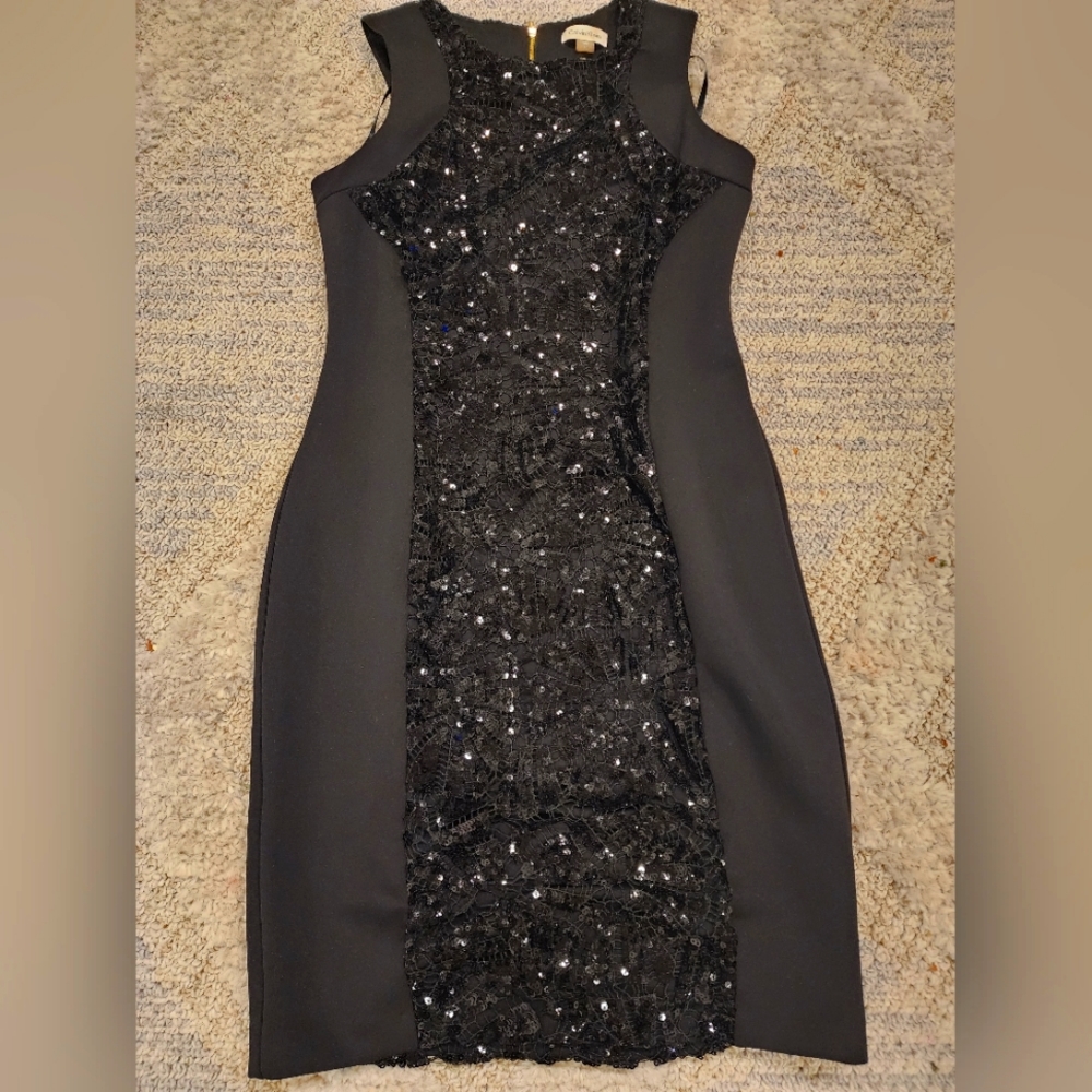 Rarely used Calvin Klein black beaded dress